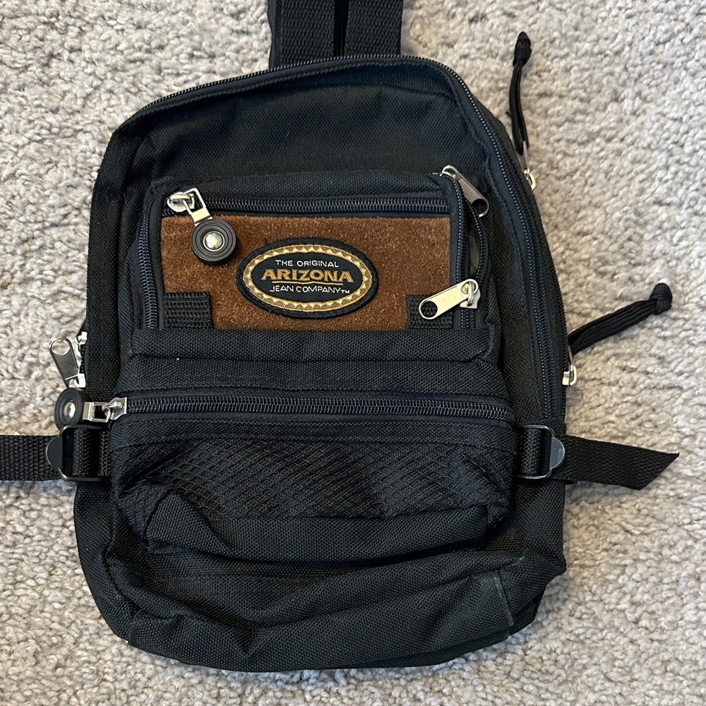 Arizona Jean Company Black and Brown Backpack